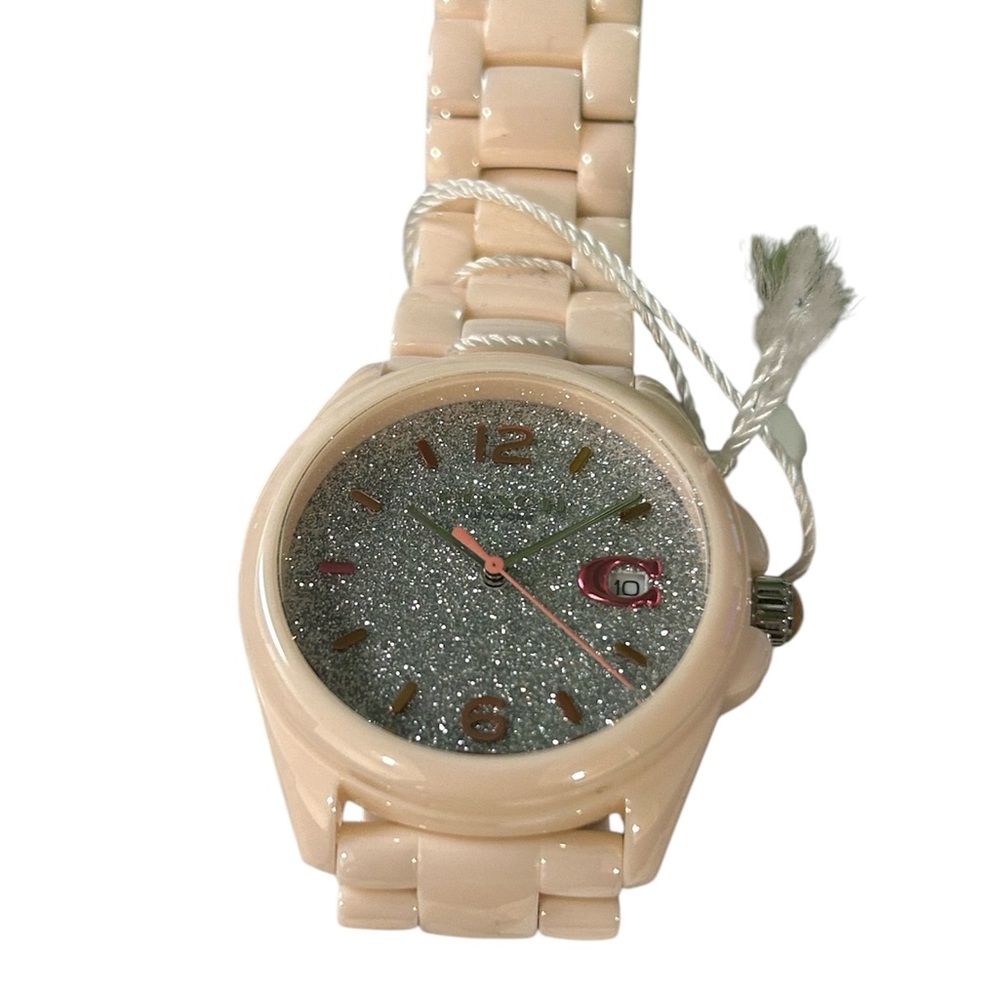 Coach Beige Glitter Watch - Picture 8 of 10